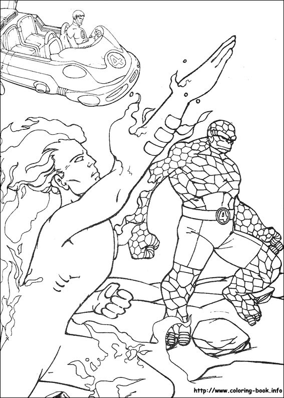 Fantastic Four coloring picture